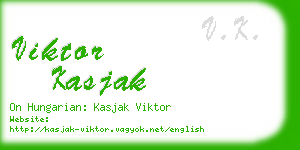 viktor kasjak business card